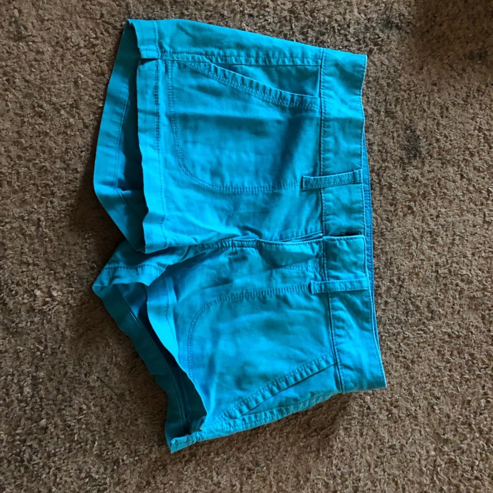 Teal shorts